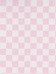 Checker　ベビー・ピンク　A4サイズ　市松模様